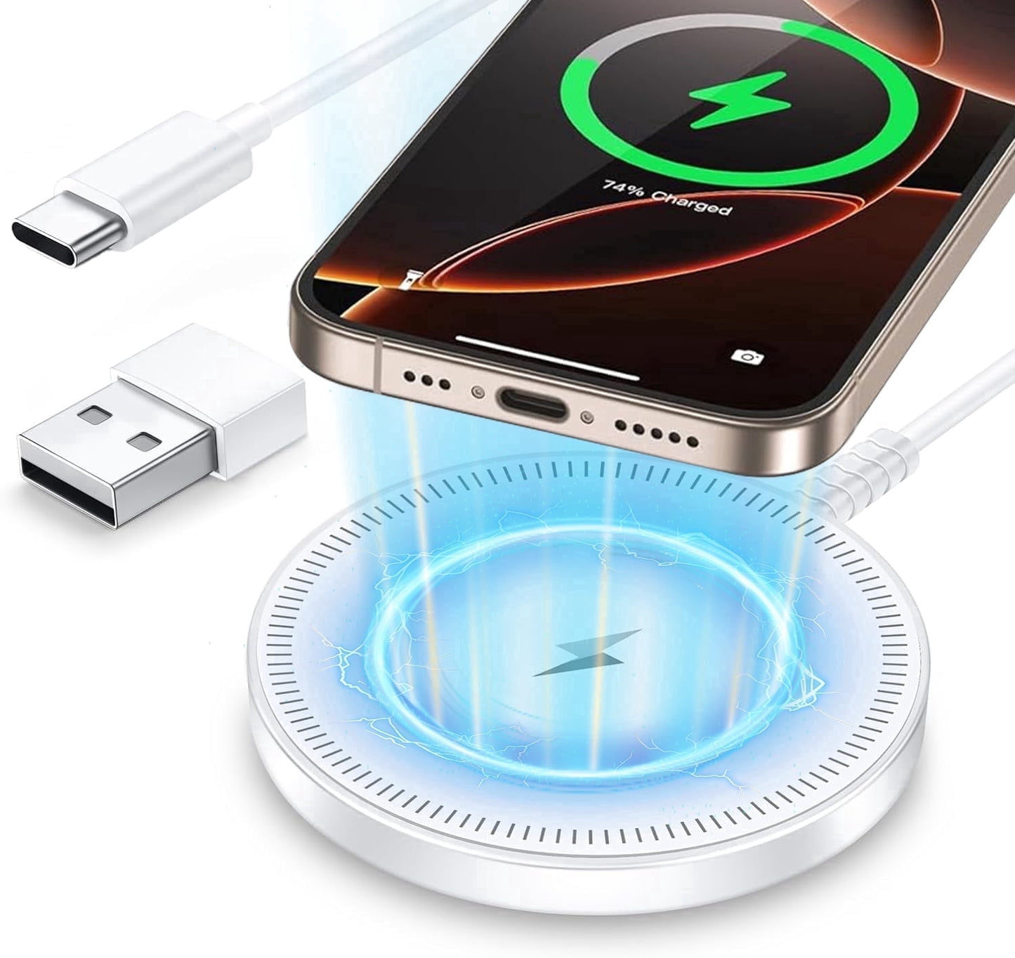 ETEPEHI Wireless Charger - Fast Charging Pad Compatible for iPhone 17