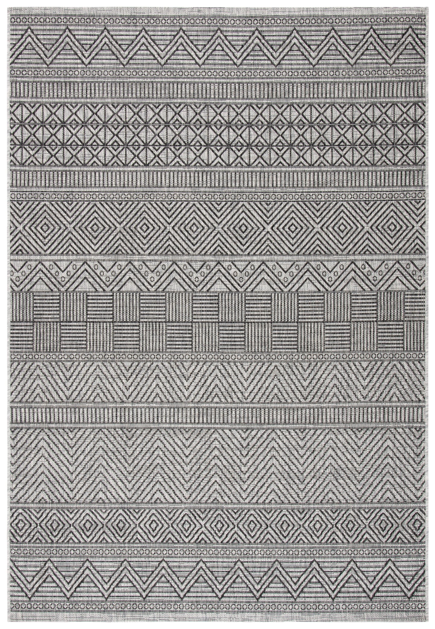 SAFAVIEH Courtyard Altan Geometric Indoor/Outdoor Area Rug, 5'3" x 7'7