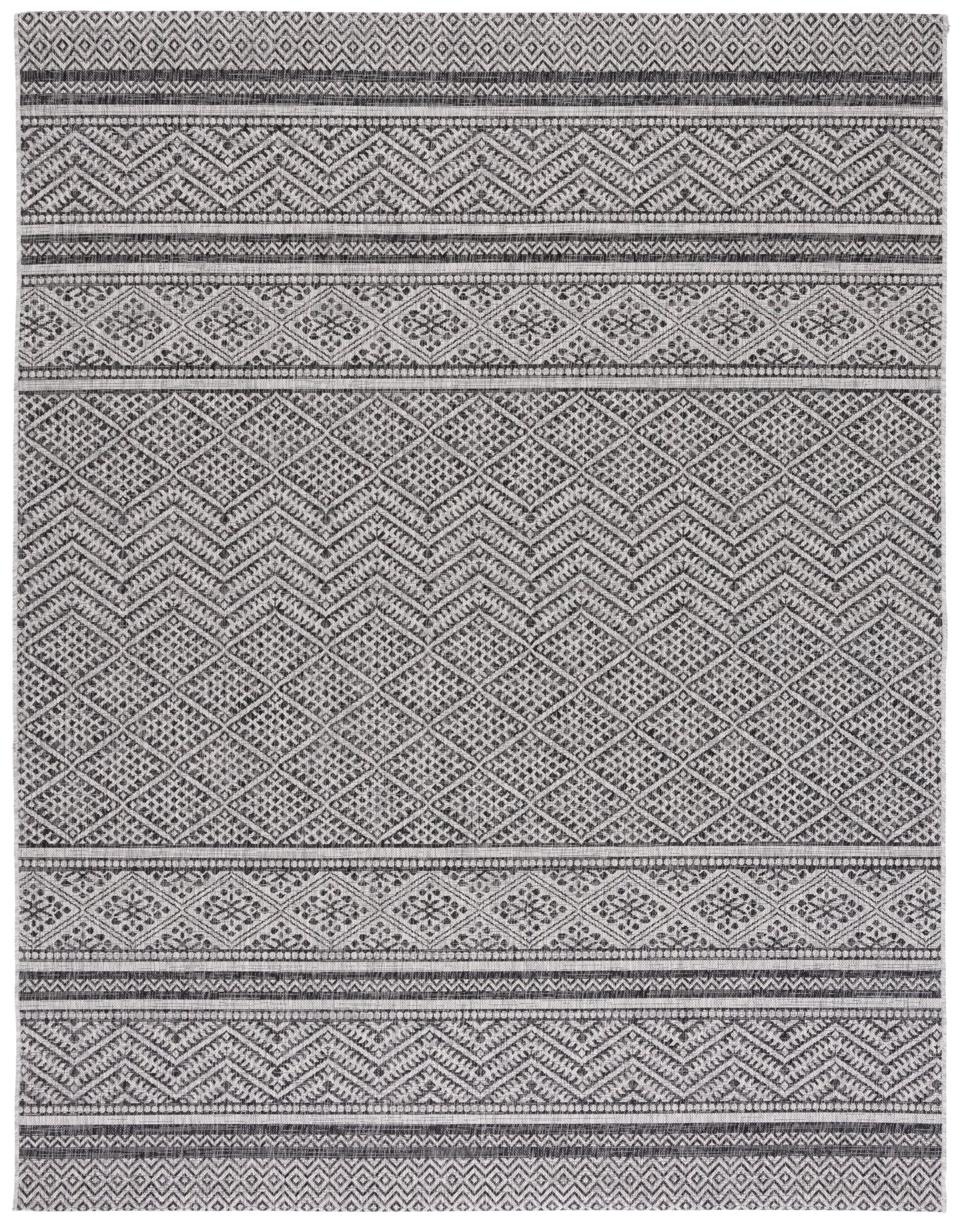 SAFAVIEH Courtyard Eric Geometric Chevron Indoor/Outdoor Area Rug, 5'3