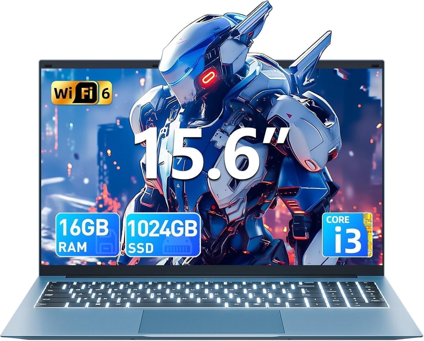 SGIN 15.6in laptop Windows 11 with Intel Core i3, 16GB RAM 1TB ROM Lap