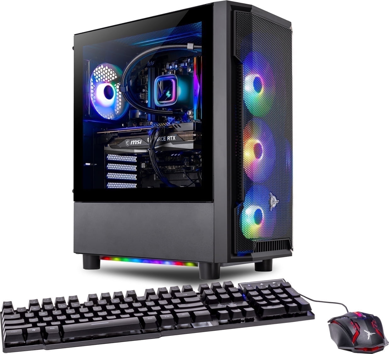 Skytech Shadow Gaming PC Desktop AMD Ryzen 5 5500 NVIDIA GeForce RTX 3