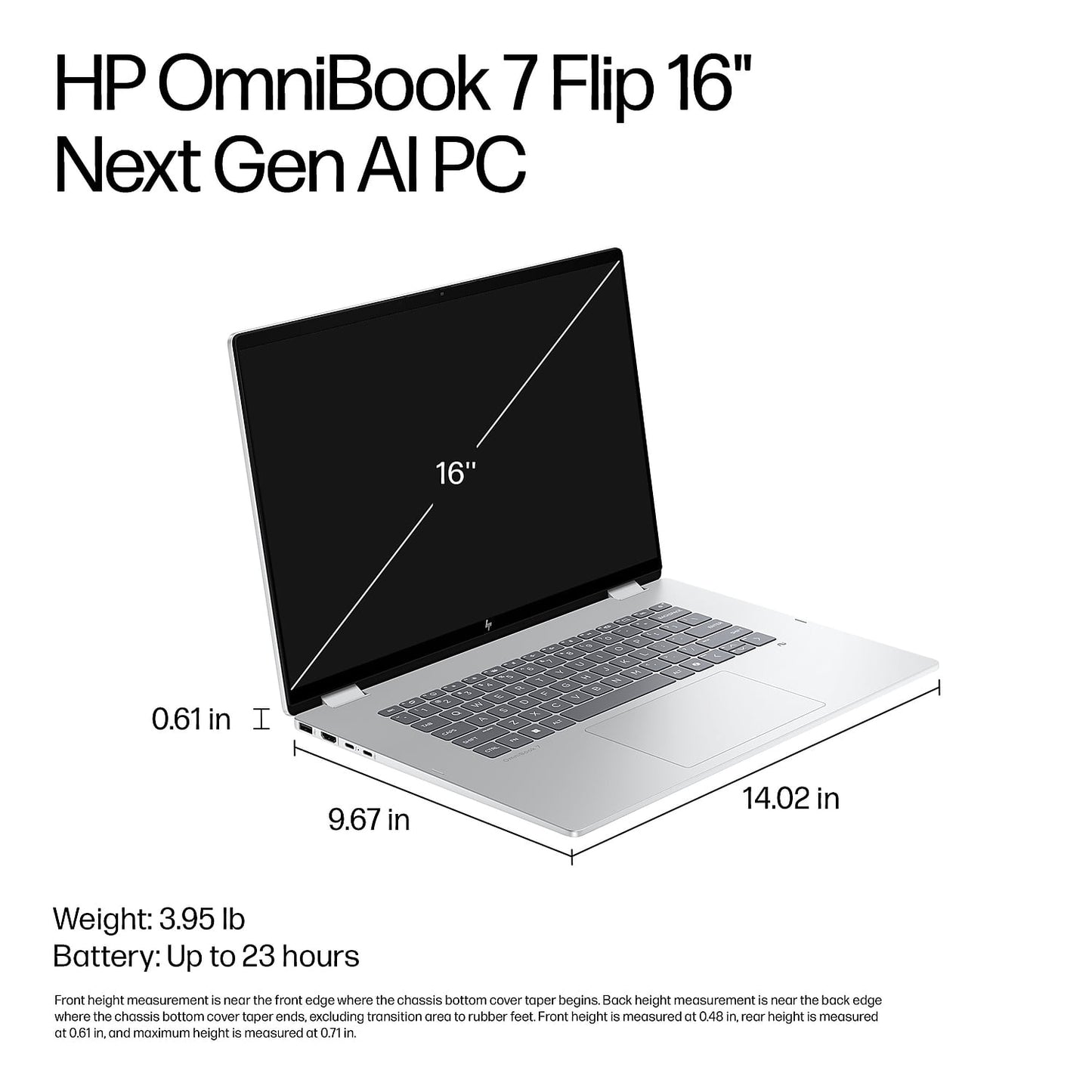 HP OmniBook 7 Flip 16" FHD 2-in-1 Copilot+ PC Intel Core Ultra 5 16GB