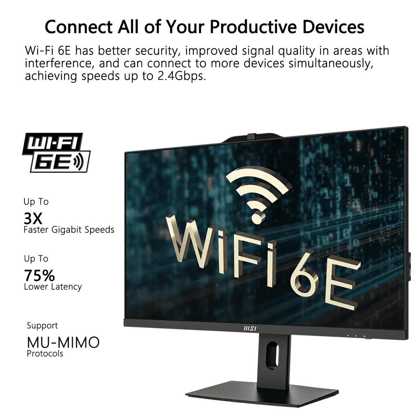MSI PRO Business All-in-One, 27" FHD 100Hz, Intel Core i7-14700, 16GB