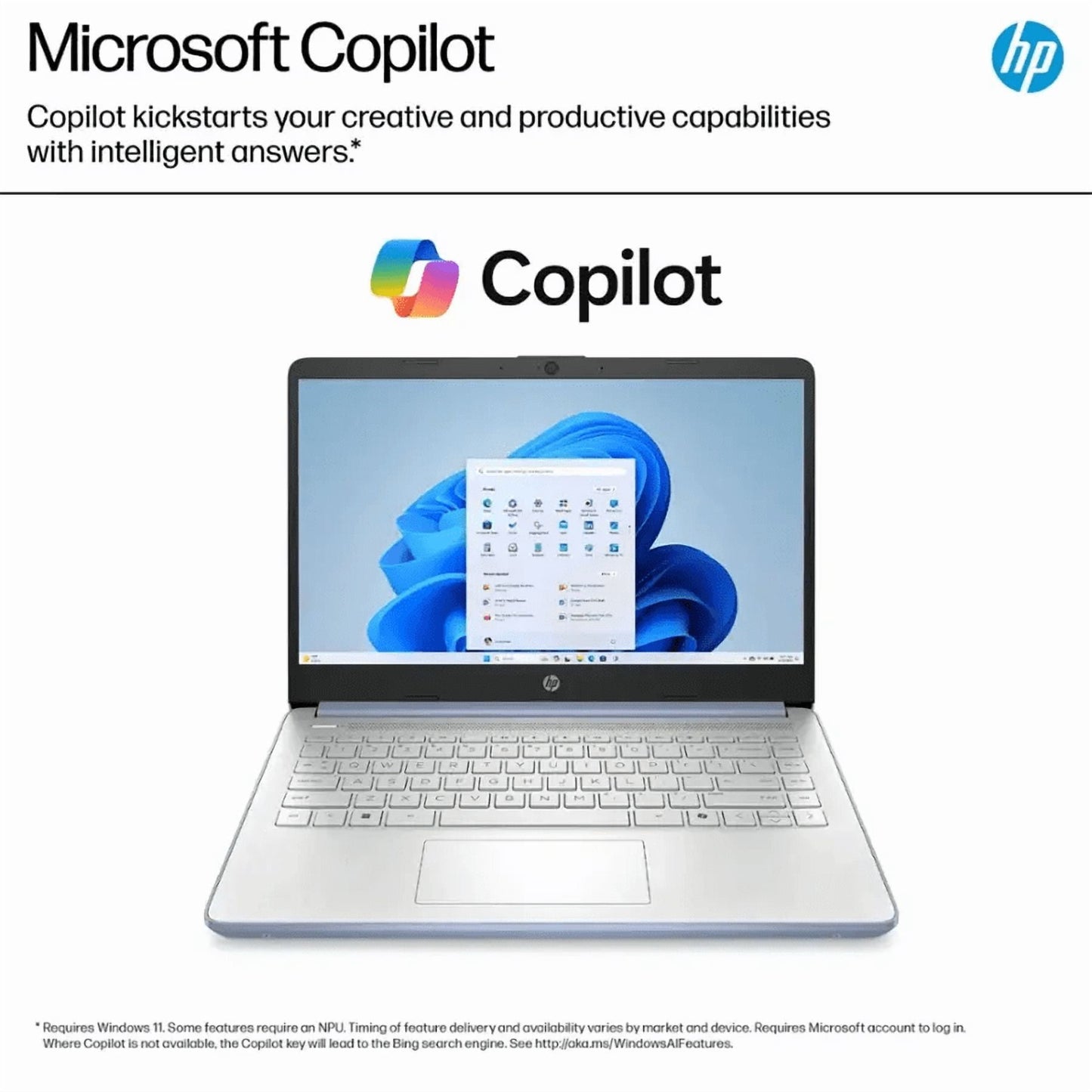 HP 14” HD Laptop, Intel Processor N150, 4GB RAM, 128GB UFS, Windows
