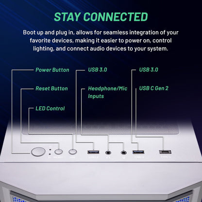 Skytech Archangel Gaming PC Desktop Intel Core i5 13400F NVIDIA GeForc