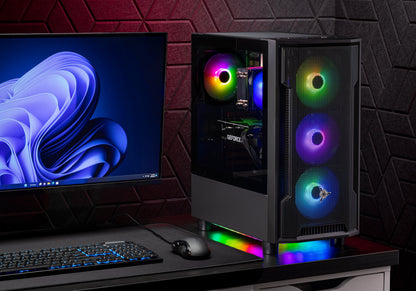 Skytech Shadow Gaming PC Desktop AMD Ryzen 5 5500 NVIDIA GeForce RTX 3