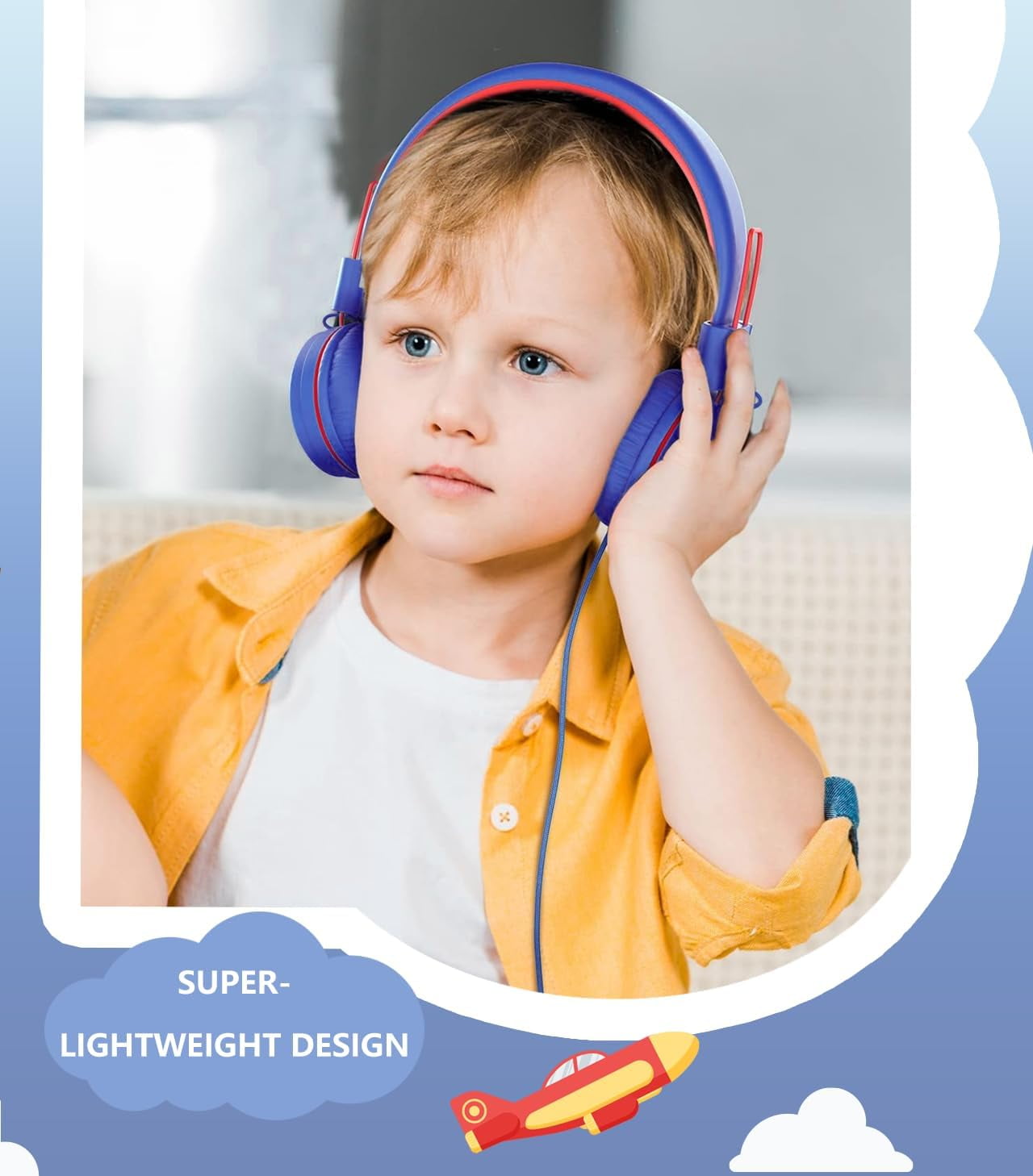 Upgrade USB Type C Kids Headphone for School, 94dB Safe Volume Limited
