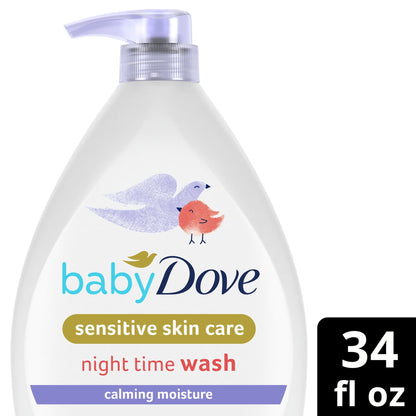 Baby Dove Sensitive Skin Body Wash Calming Moisture Hypoallergenic & T