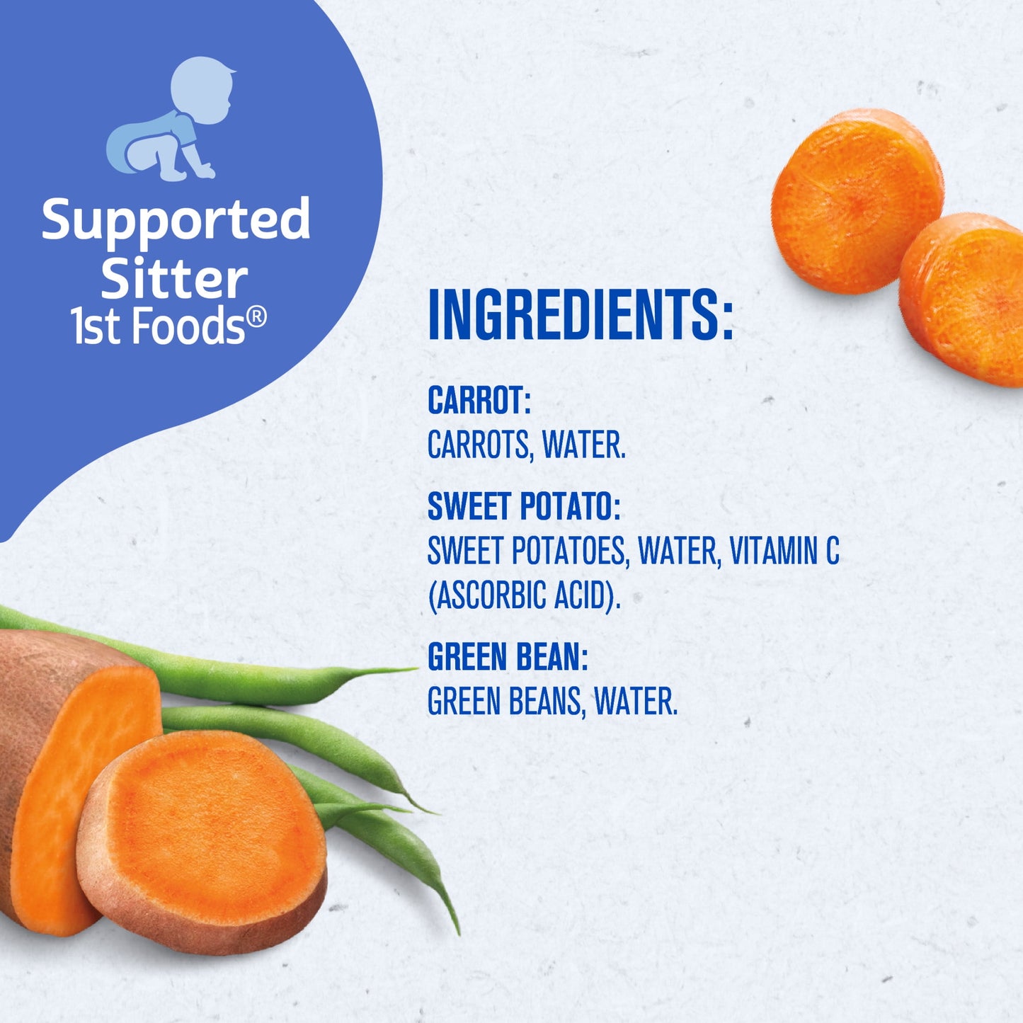 Gerber My 1st Veggies Starter Kit, Baby Food Puree, 2 oz Tubs, Variety