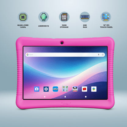 Contixo K102 Kids Tablets Bundle, Educational Tablets for Kids with Ca