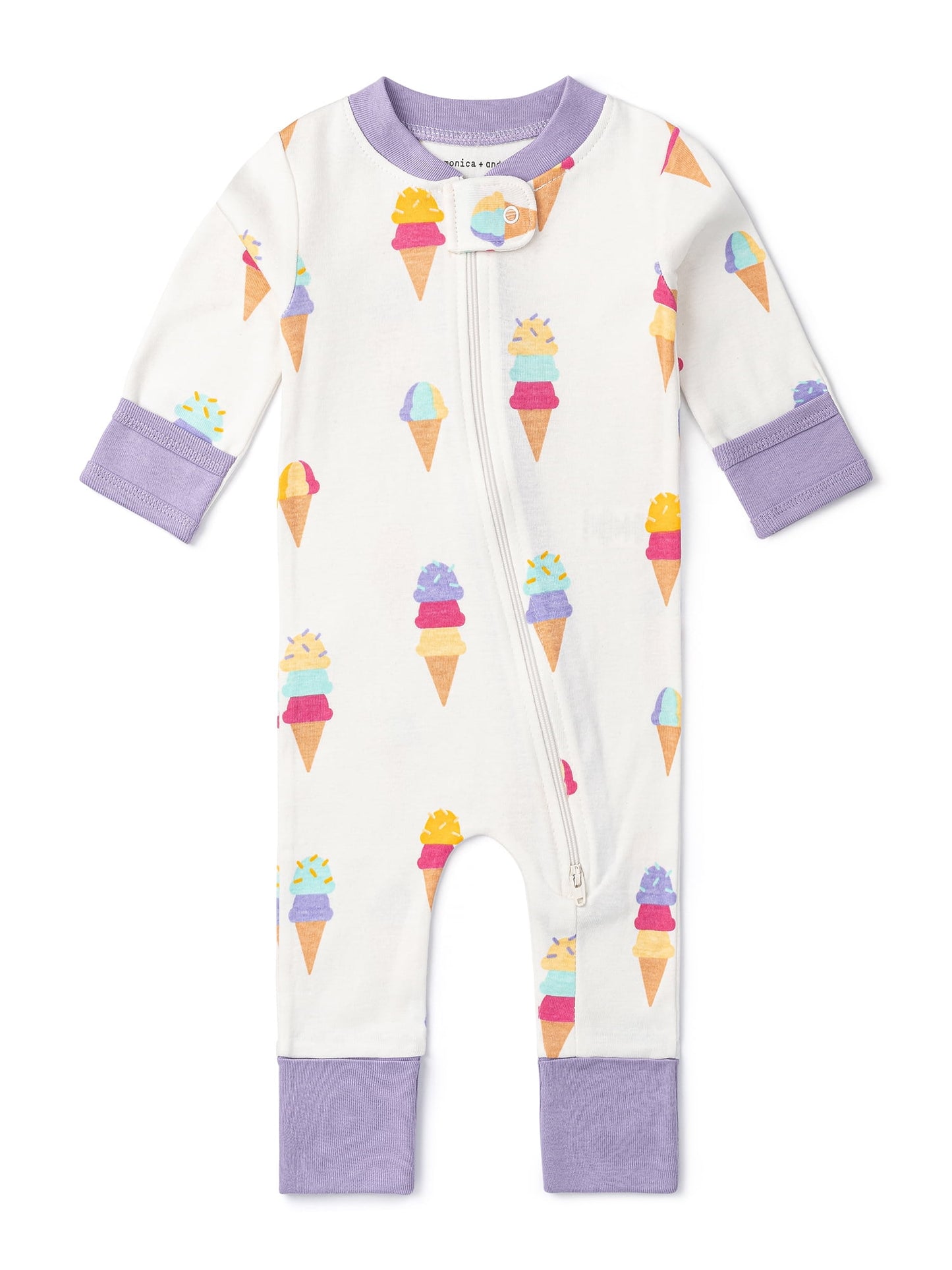 M+A by Monica + Andy, Organic Cotton One-Piece Coverall, Sizes Newborn