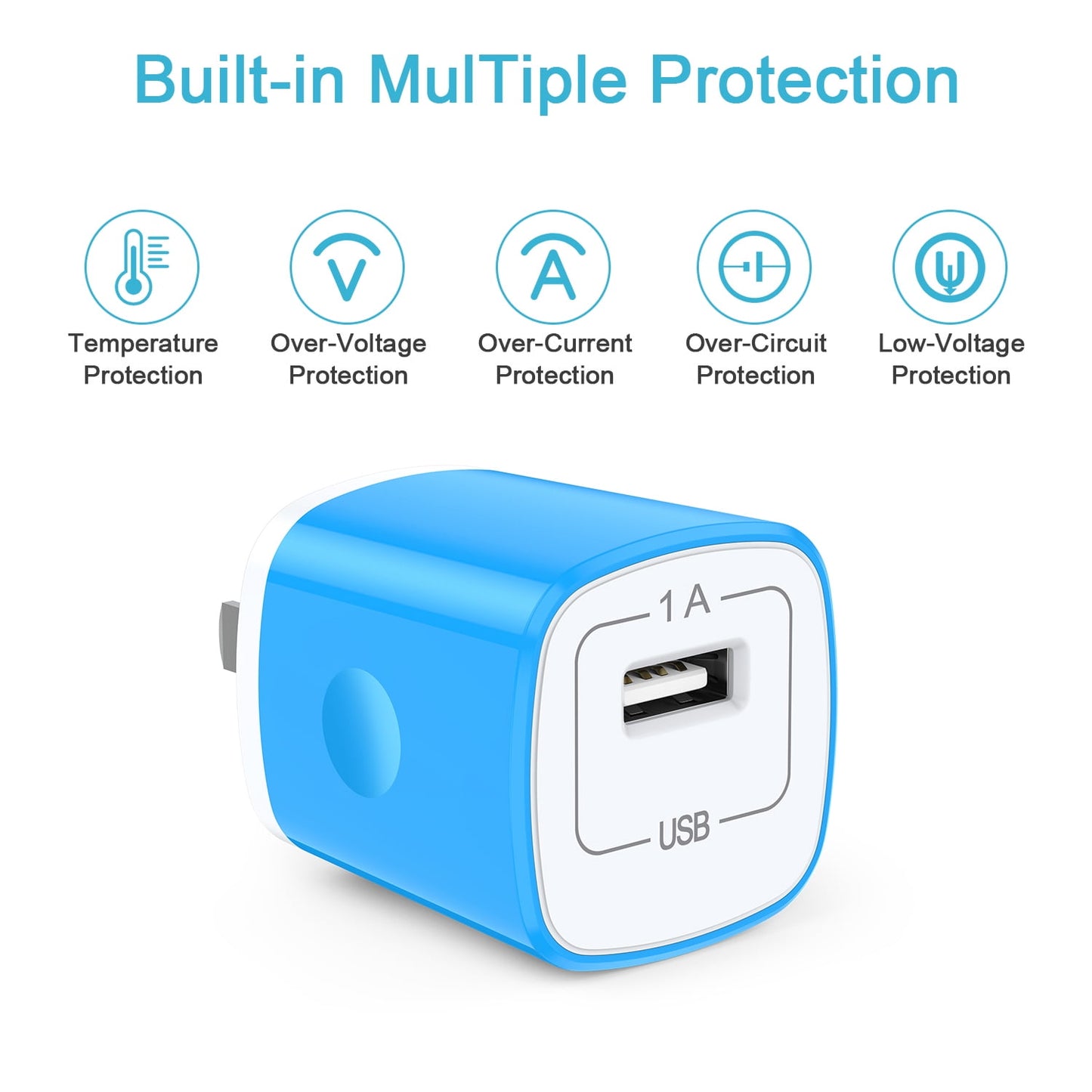 Fast Charger USB Wall Charger with USB-A to Micro Cable 6FT Fast Charg