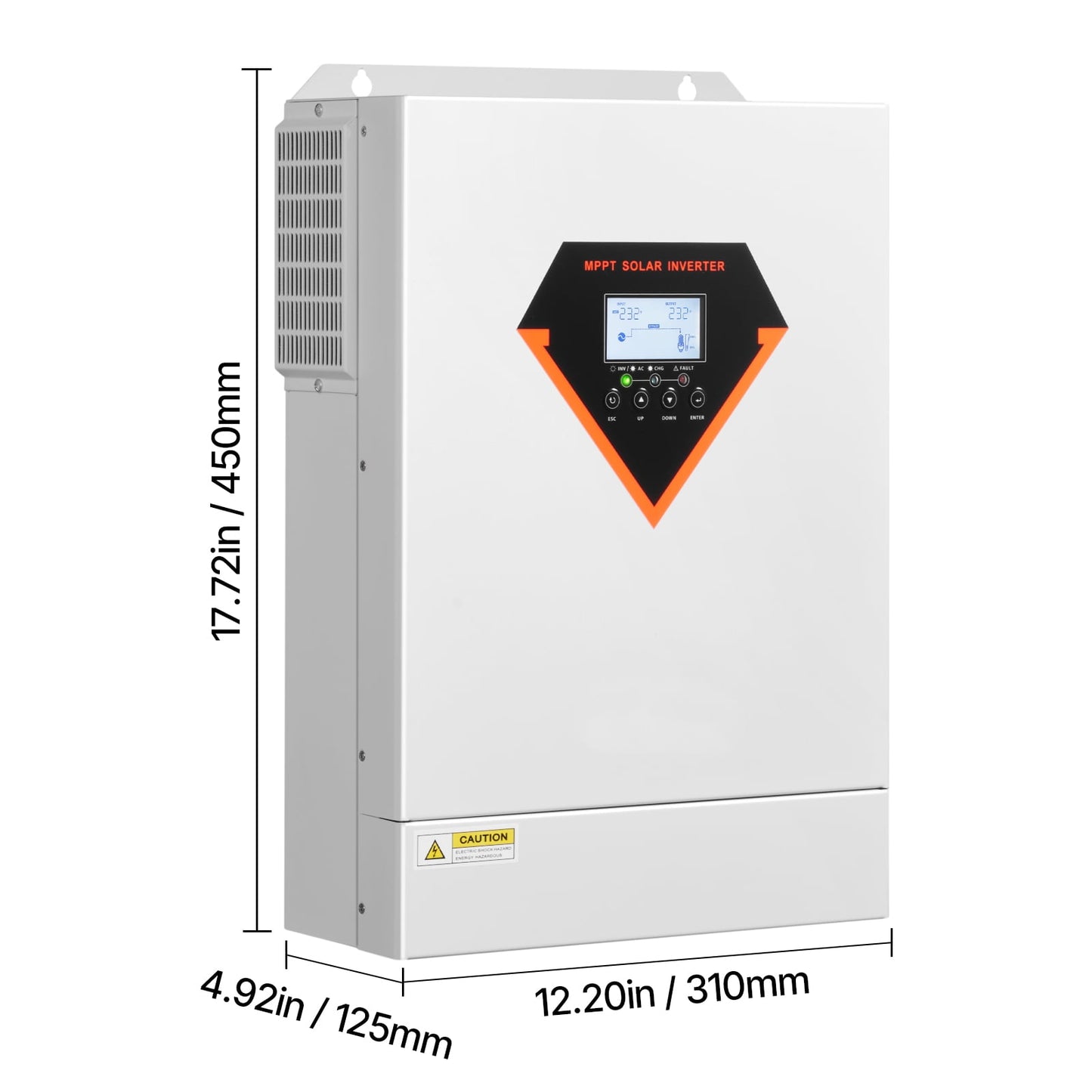 KFFKFF Hybrid Solar Inverter, 6000W, All-in-One Pure Sine Wave Power I