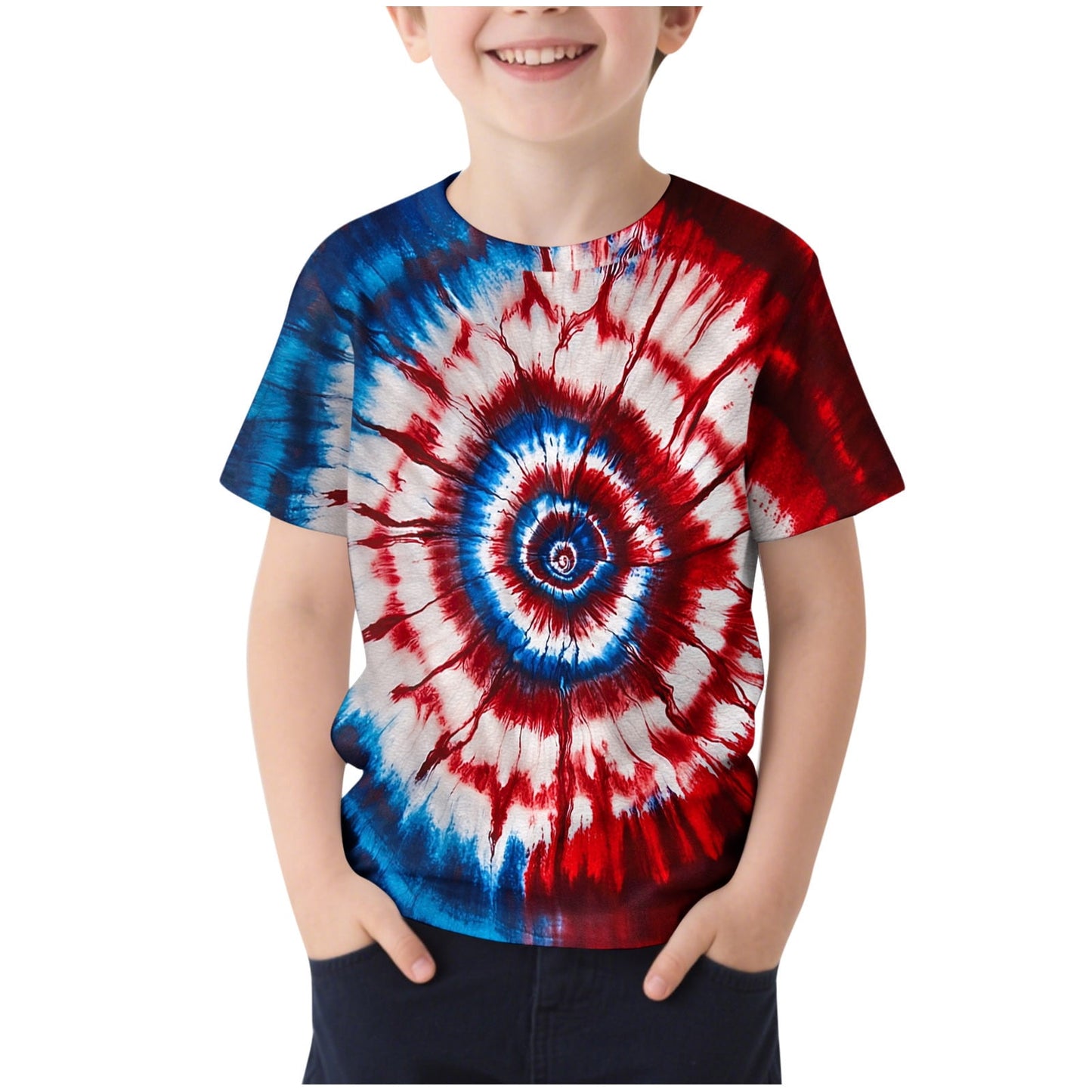 Toddler Girl Clothes under $5 Short Sleeved Printed Pattern T-shirt Ro