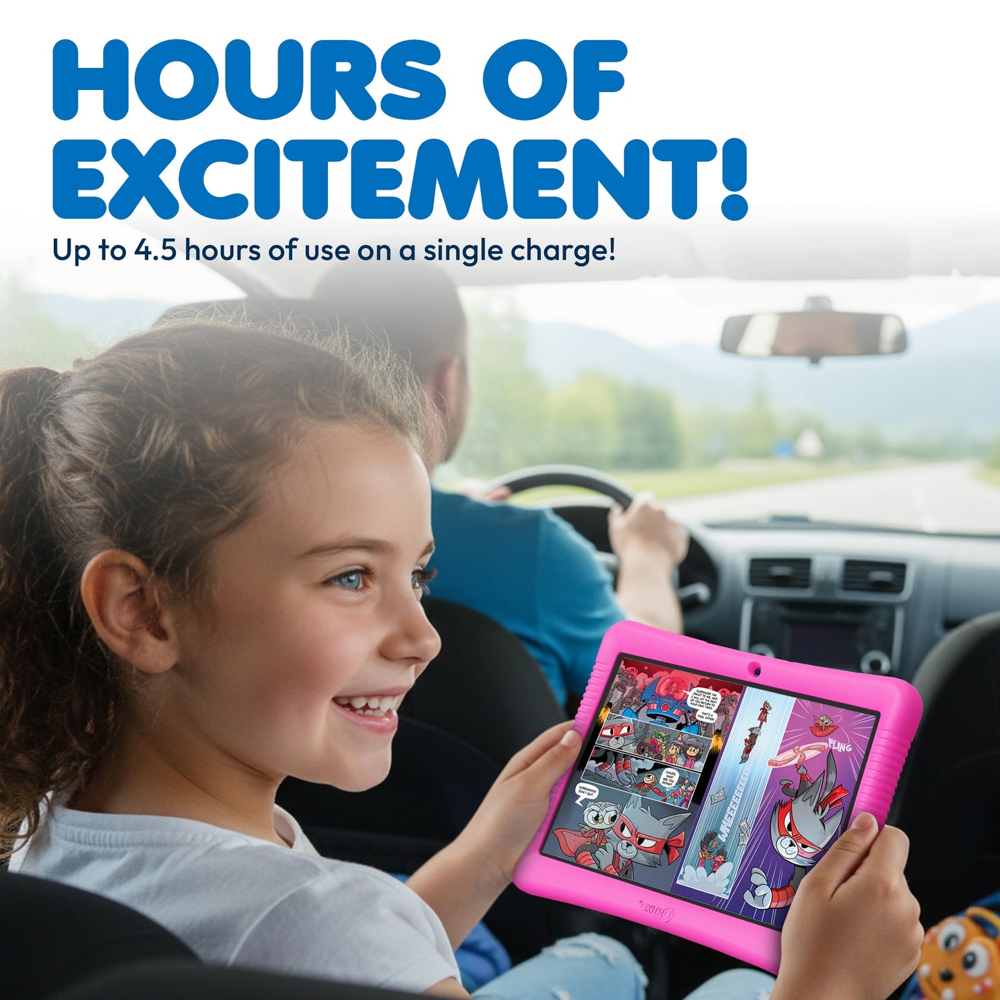 Contixo K102 Kids Tablets Bundle, Educational Tablets for Kids with Ca