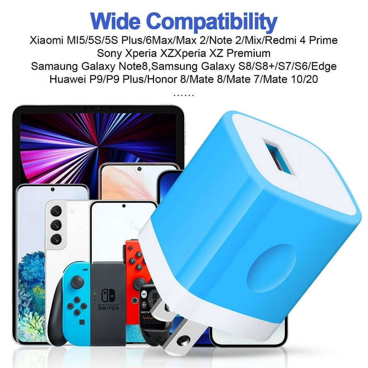 Charging Block,Type C Charger Block Fast Charging HopePow 3PCS 1A/5V U