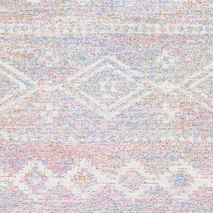 Safavieh Summer Zoja Outdoor Geometric Distressed Area Rug, Ivory/Pink