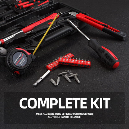 Home Repair Tool Kit, 146 Pieces Basic Home Repair Tool Set, General M