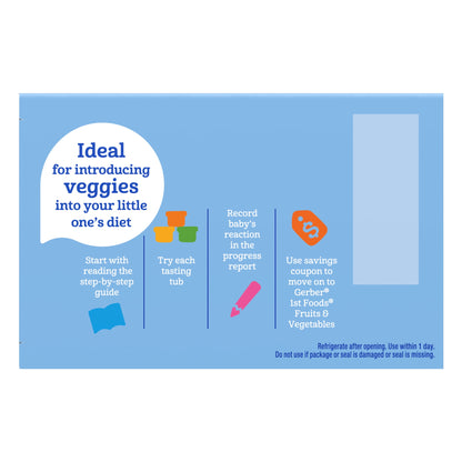 Gerber My 1st Veggies Starter Kit, Baby Food Puree, 2 oz Tubs, Variety