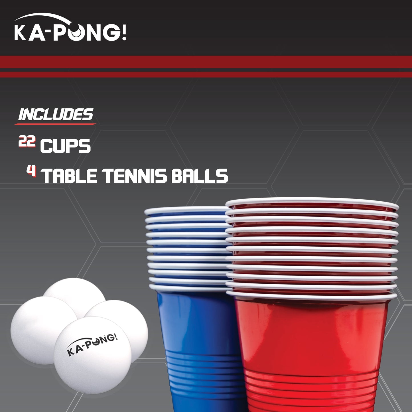 EastPoint Sports Ka-Pong Plastic Cup Party Game Set - 22 Plastic Cups