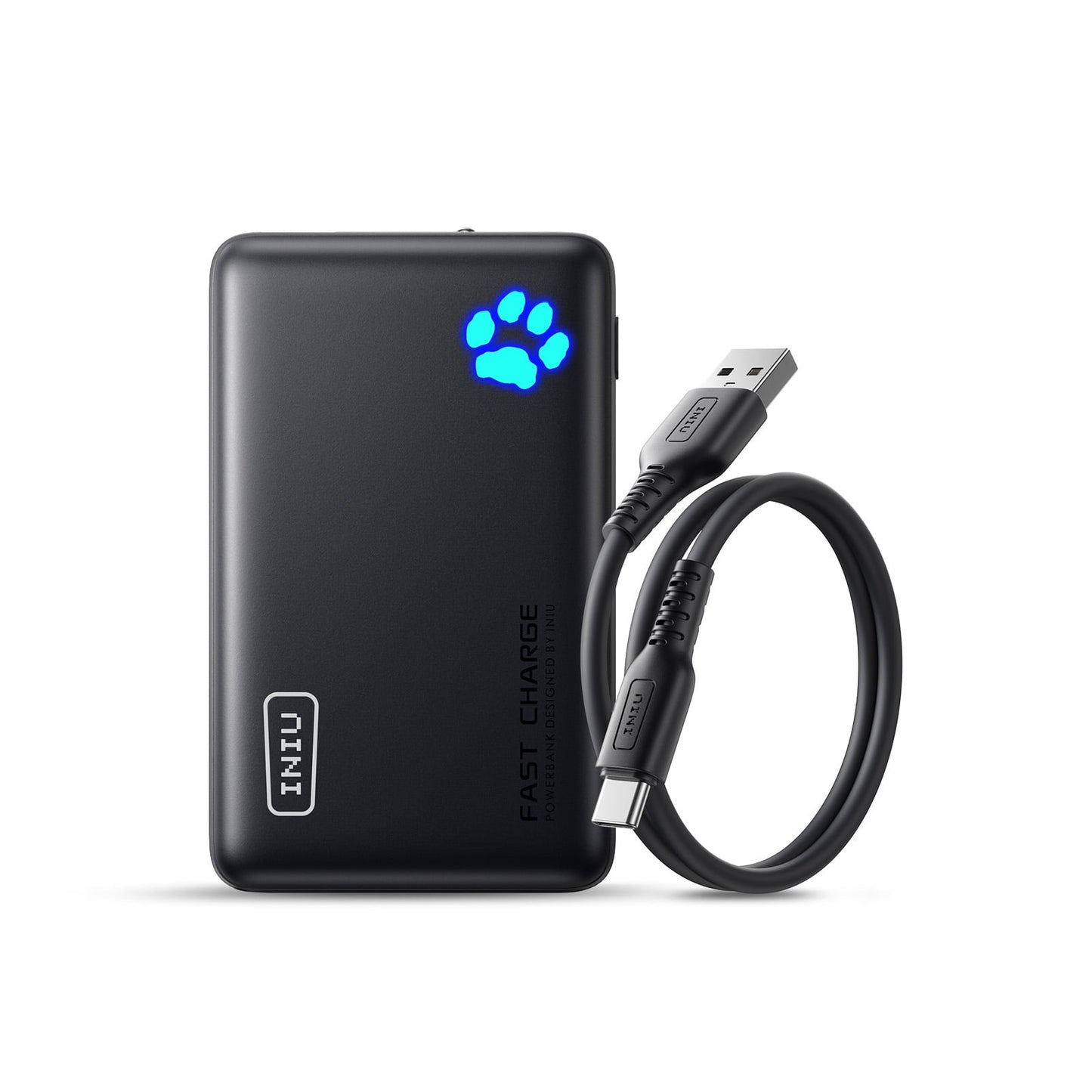 INIU PowerPaw 10K Power Bank, Slimmest 10,000mAh PD 22.5W Fast Chargin