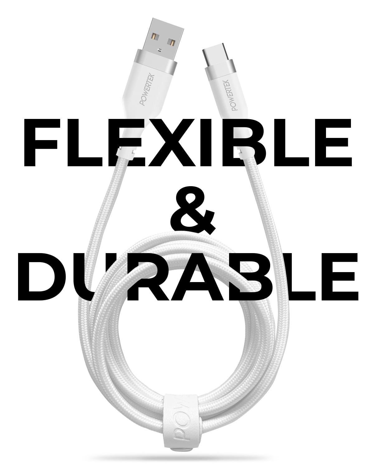 Liquipel Powertek Type-C Fast Charger Cable, 6ft USB-C for Galaxy, Not