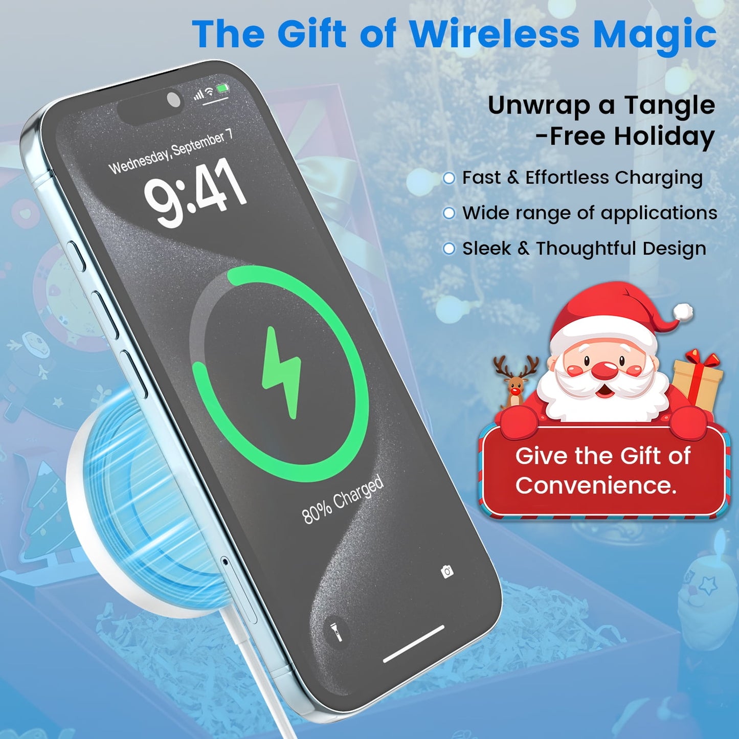 Magnetic Wireless Charger Fast MagSafe Charger for iPhone 17 Pro Max/1