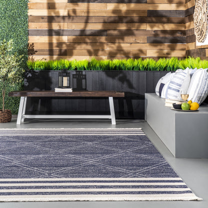 nuLOOM Roberge Coastal Indoor/Outdoor Area Rug, 2' 6" x 8', Runner, Ro