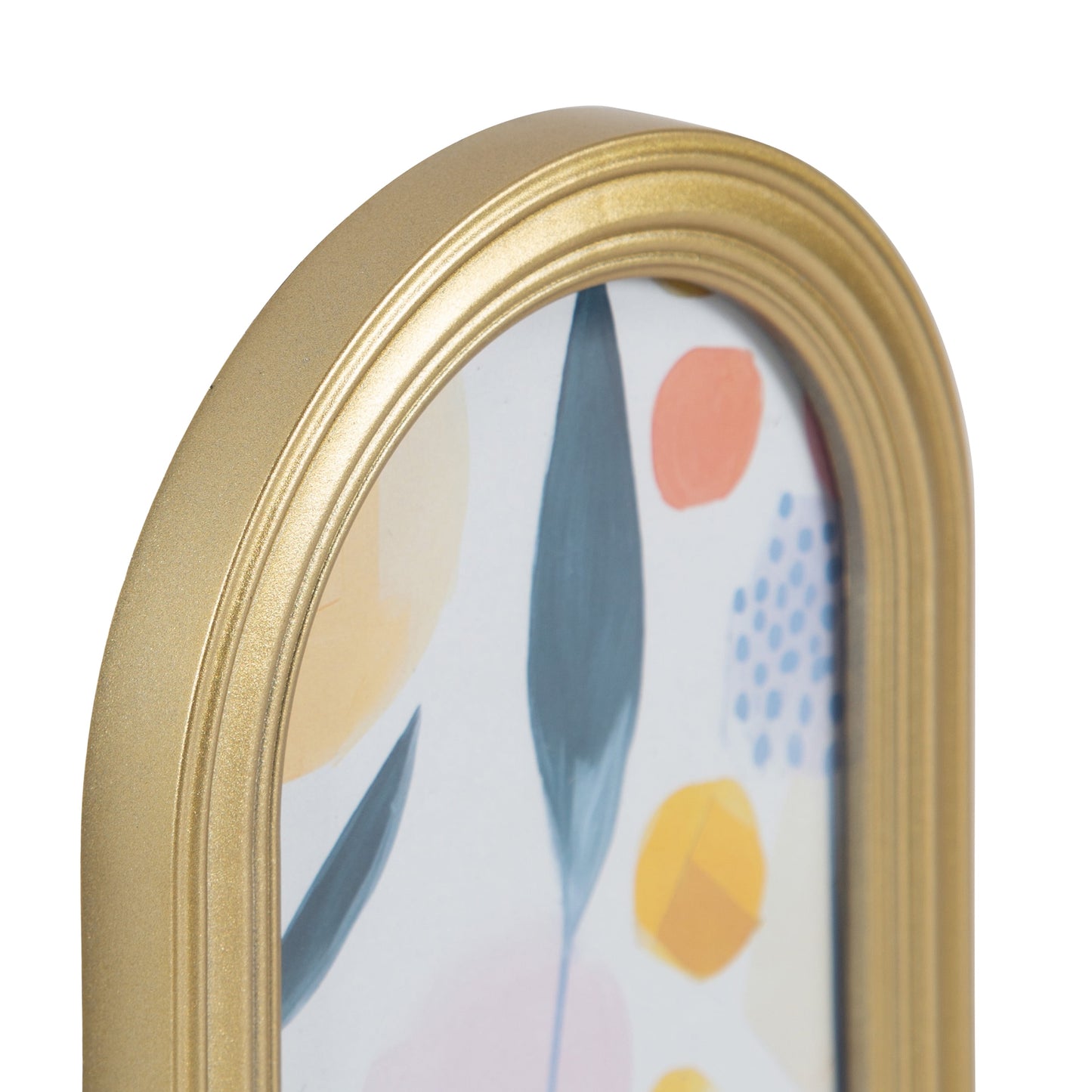 (3 pack) DesignOvation 4x6 Arch Gold Decorative Tabletop Picture Frame