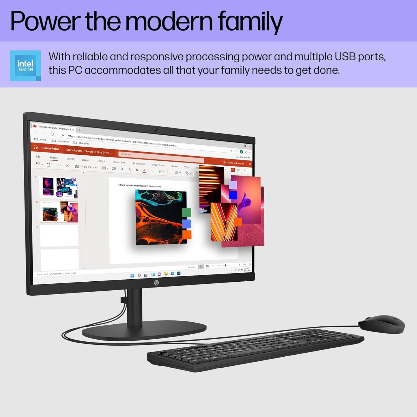 HP Essential 21.5" FHD All-in-One, Intel N-Series N200, 8GB DDR5, 512G