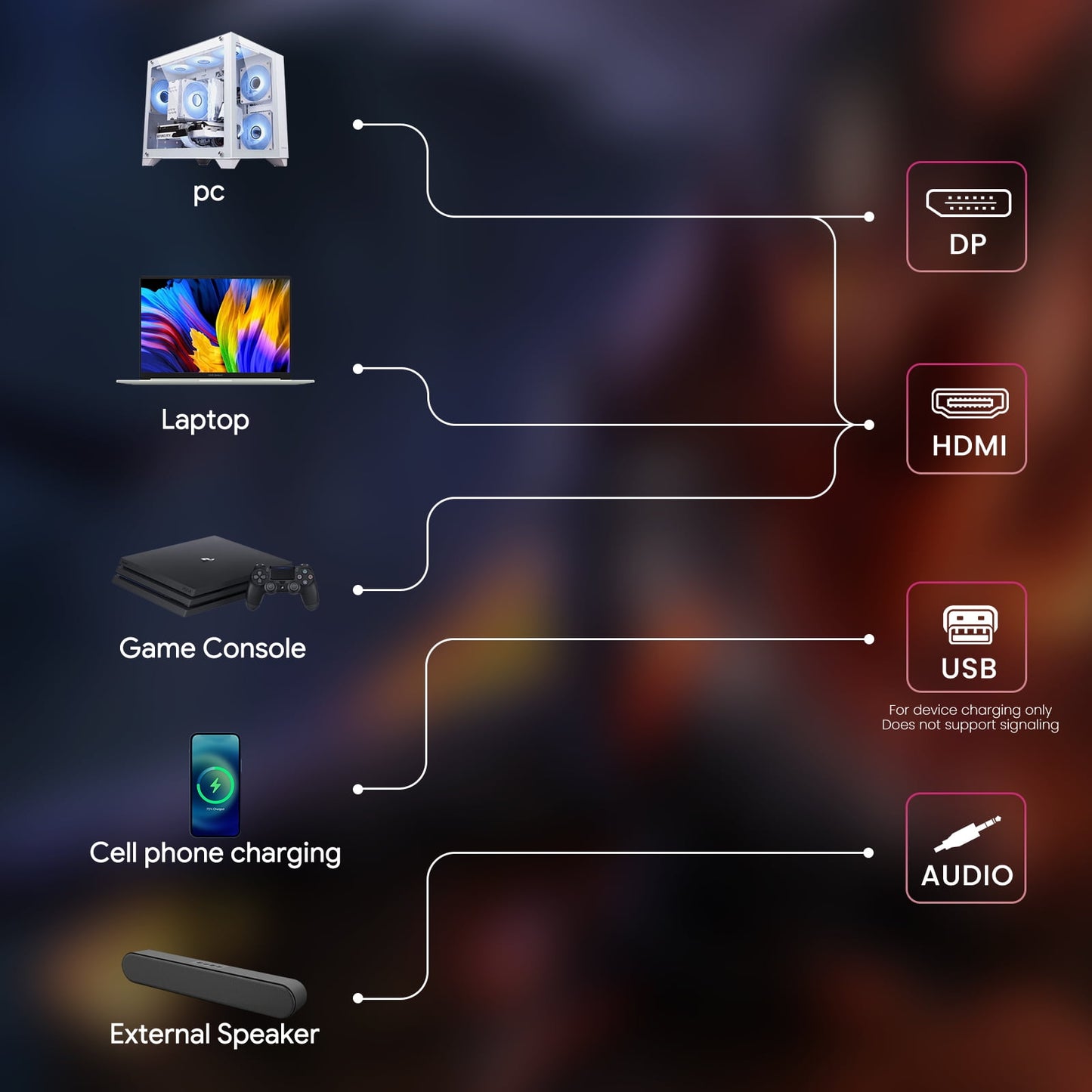 CRUA 27" 165Hz/180Hz Curved Gaming Monitor - FHD 1080P,FreeSync,1800R