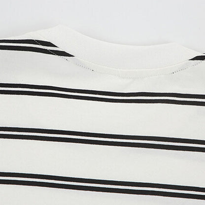 Mens Shirts Under $10 Mens Striped Shirts Short Sleeve Loose Fit Crewn