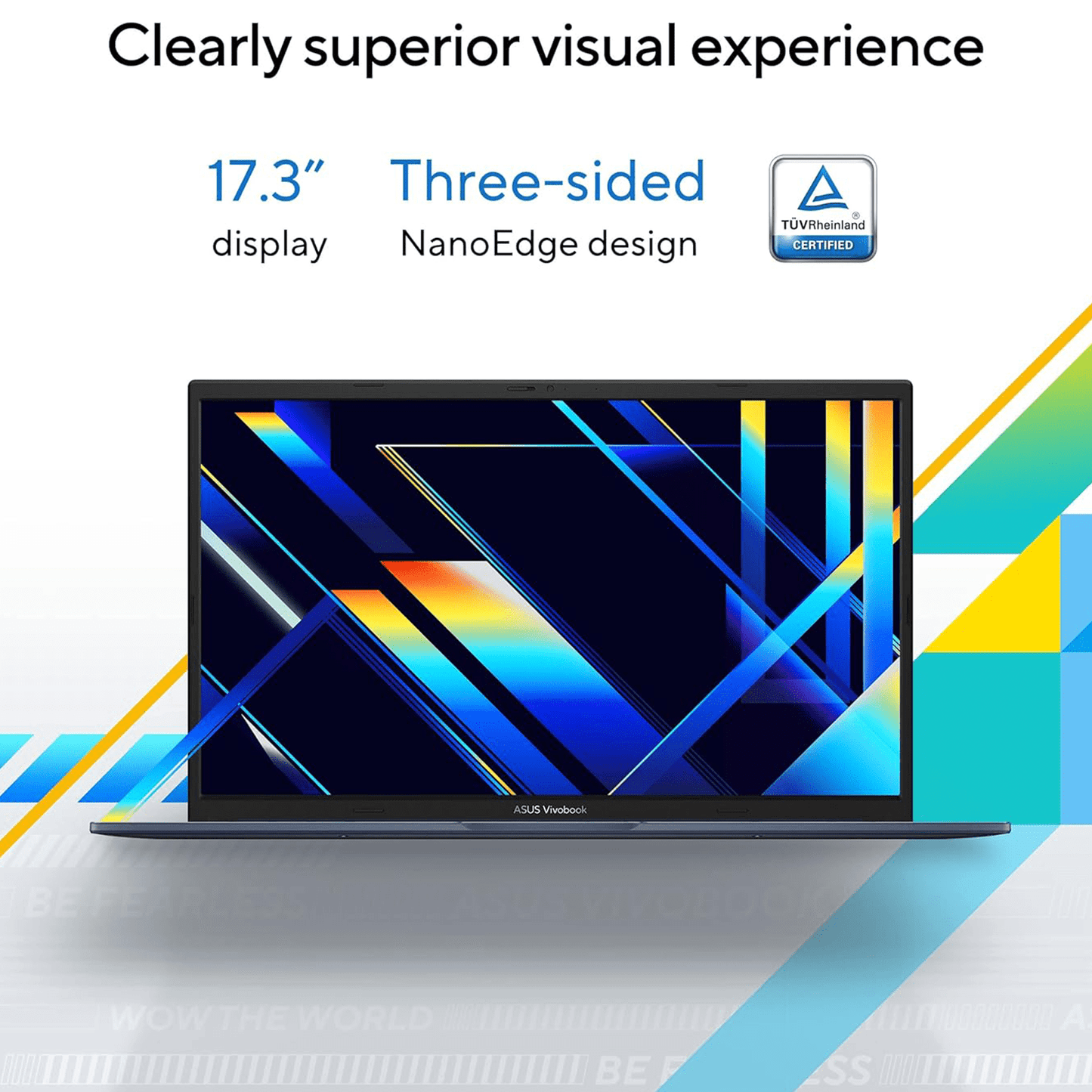 New ASUS Vivobook Laptop, 17.3” FHD Display, Intel Core i3-1215U, 8G