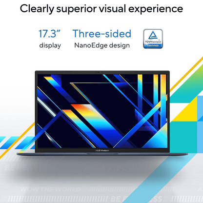 New ASUS Vivobook Laptop, 17.3” FHD Display, Intel Core i3-1215U, 8G