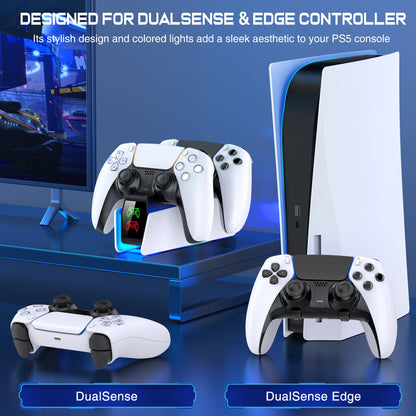 PS5 Controller Charger, ESYWEN Charging Station for PlayStation 5 Cont