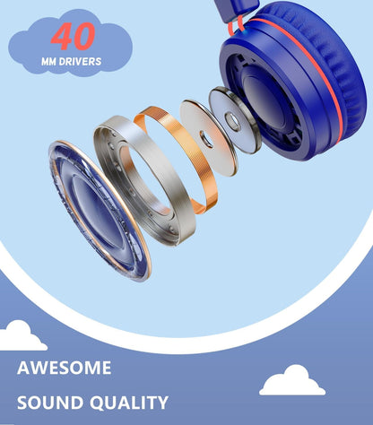 Upgrade USB Type C Kids Headphone for School, 94dB Safe Volume Limited