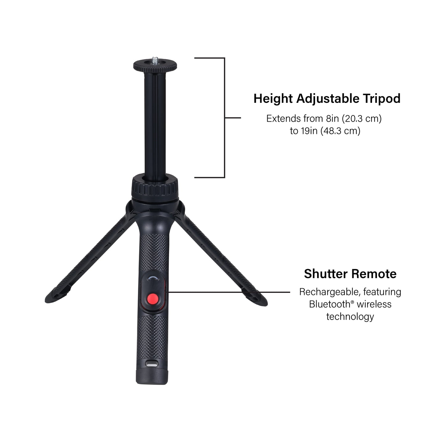 onn LED RGB Ring Light with Tripod Stand, Adjustable Height, Phone Hol
