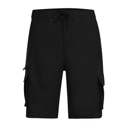 Chiccall Mens Cargo Shorts Lightweight Summer Casual Elastic Waist Dra