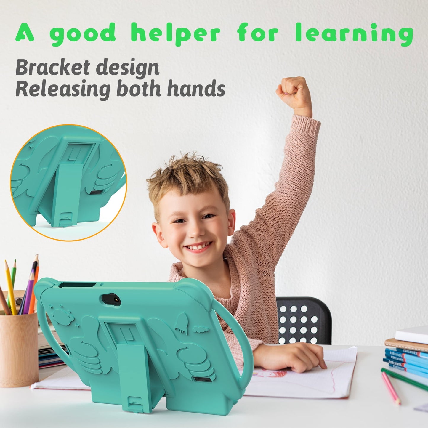 Kids Tablet, 7 inch Android Tablet for Kids, 4GB RAM 32GB ROM 1024GB E