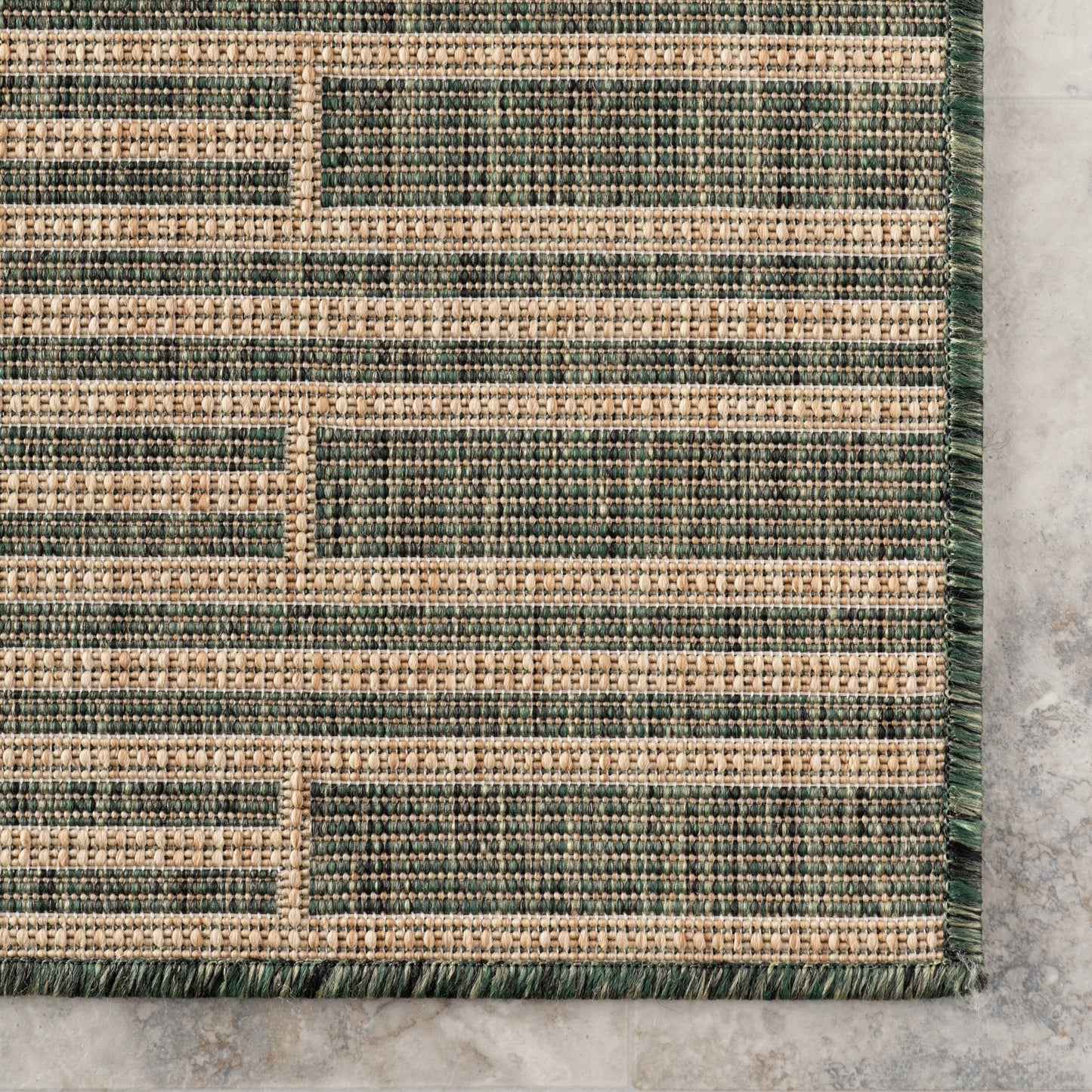 Nuloom Debrin Striped Indoor/Outdoor Area Rug, 4' x 6', Debrin Green