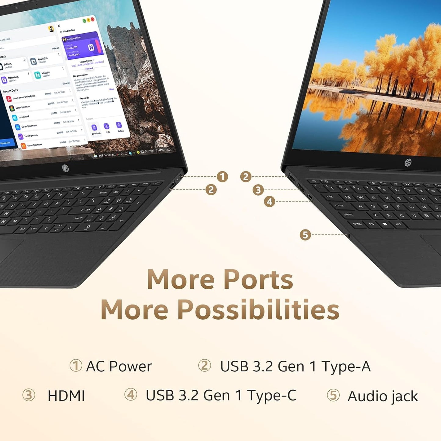 HP 2026 New 255 G10 Laptop for Business, 15.6" FHD IPS Display, AMD Ry