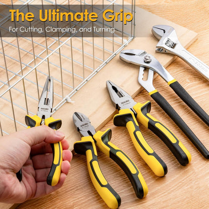 185-Piece Household Tool Kit with Sturdy Storage for Home Repair and P