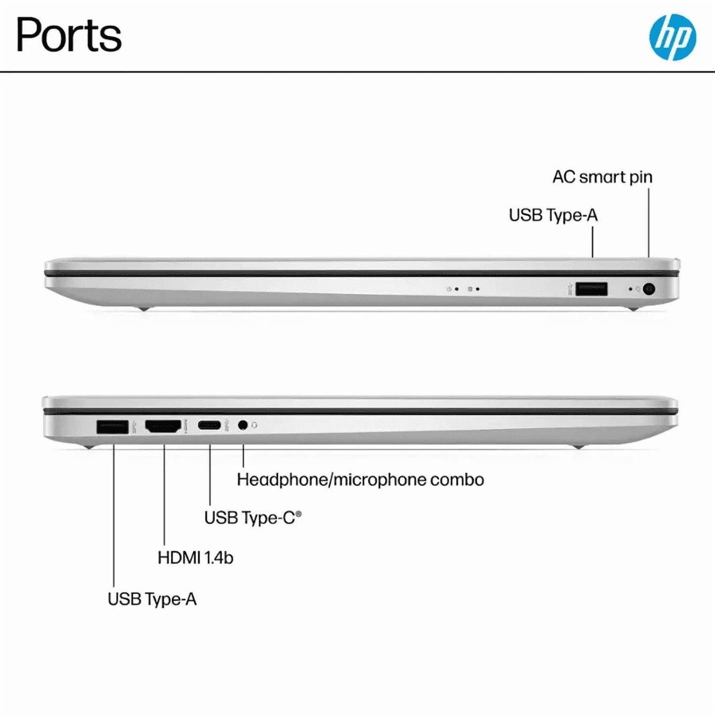 HP - 17.3" Full HD Laptop - AMD Ryzen 5 7520U 2023 - 8GB Memory - 512G