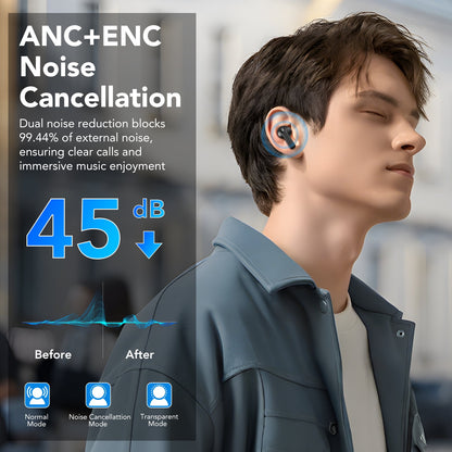 Touch Screen Wireless Earbuds Bluetooth Headphones with 50H Playtime,