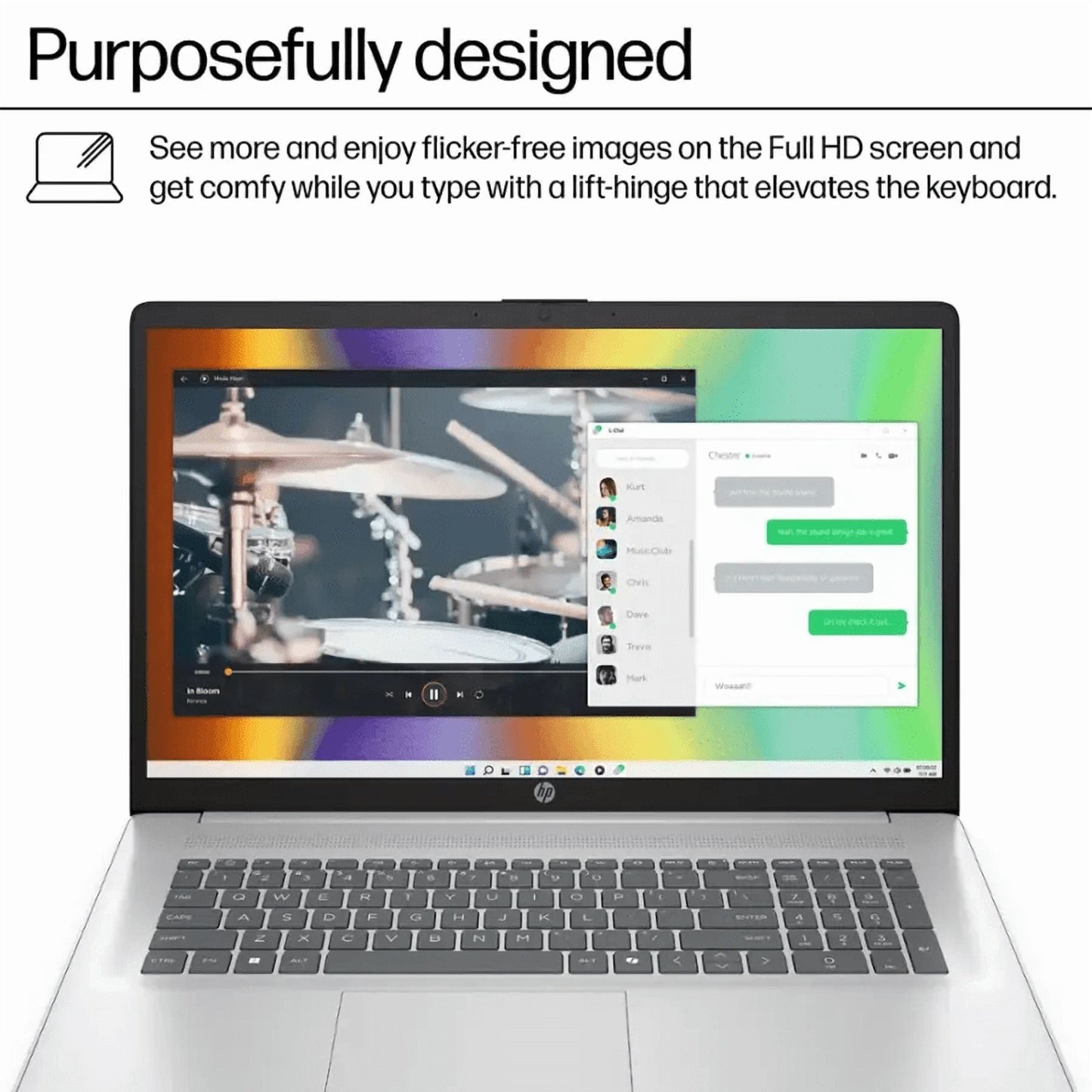 HP - 17.3" Full HD Laptop - AMD Ryzen 5 7520U 2023 - 8GB Memory - 512G