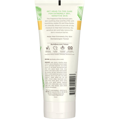 Burt's Bees Ultimate Care Sensitive Healing Body Lotion, Aloe and Vita