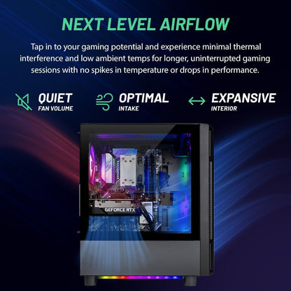 Skytech Shadow Gaming PC Desktop AMD Ryzen 5 5500 NVIDIA GeForce RTX 3