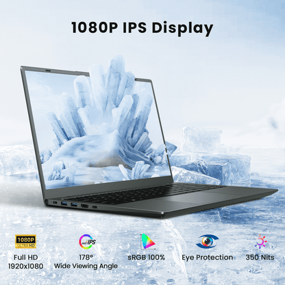 RNRUO 14" Laptop with Windows 11, 12GB RAM 128GB SSD, FHD Screen USB-C