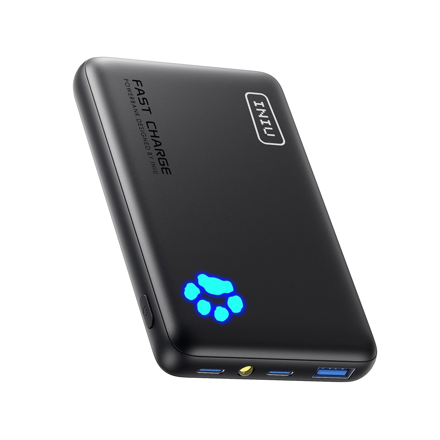 INIU PowerPaw 10K Power Bank, Slimmest 10,000mAh PD 22.5W Fast Chargin