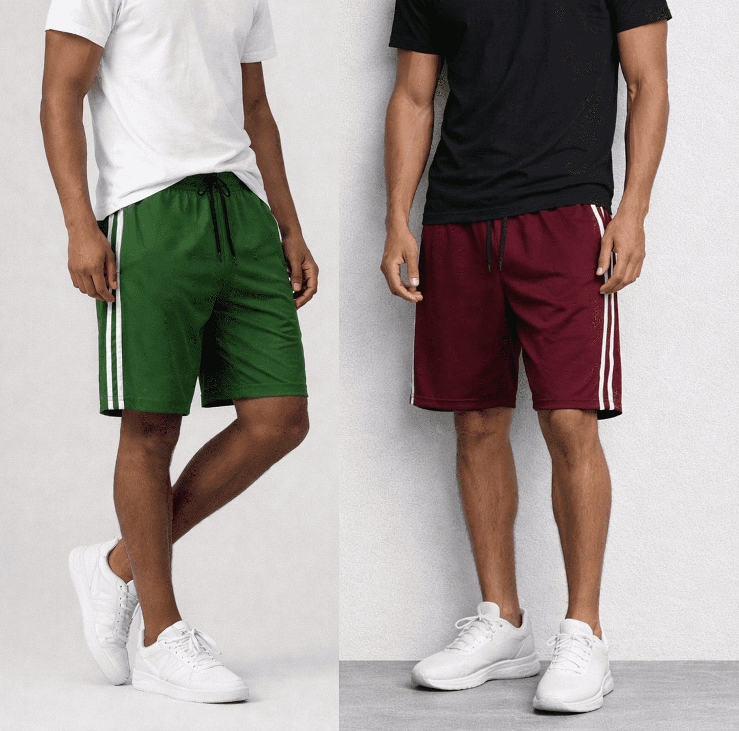 ASUDESIRE 5 Pack Athletic Shorts for Men with Pockets and Elastic Wais